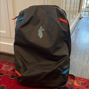 Cotopaxi Allpa 42L Backpack - Black with Red and Blue Accents